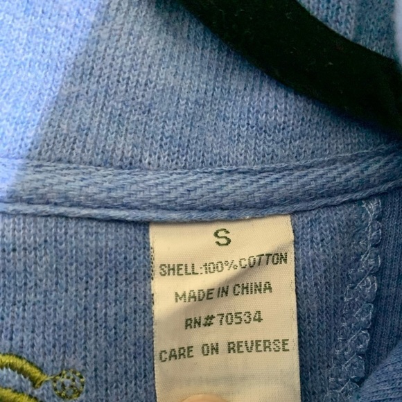 Orvis Pullover 1/4 Zip Long Sleeve Sweatshirt Blue Size Small - Picture 8 of 9